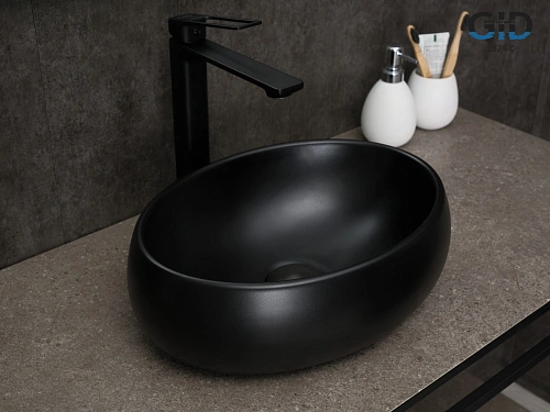 Раковина Gid Bm9030ds 53384 накладная черная матовая 40x30x13.5 Раковина Gid Bm9030ds 53384 накладная черная матовая 40x30x13.5