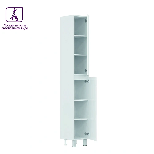 Шкаф-пенал Onika Элита 30 см 403089 напольный, белый, универсальный, разборный Шкаф-пенал Onika Элита 30 см 403089 напольный, белый, универсальный, разборный