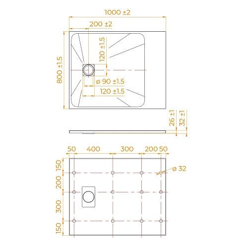 Душевой поддон RGW TSS-W 800x1000 мм 553502810-01 прямоугольный Душевой поддон RGW TSS-W 800x1000 мм 553502810-01 прямоугольный