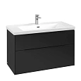 Тумба под раковину Villeroy & Boch Subway 3.0 Volcano Black / Volcano Black C57001VL Тумба под раковину Villeroy & Boch Subway 3.0 Volcano Black / Volcano Black C57001VL