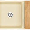 Кухонная мойка Aquaton Беллис 87 1A724832BS290 из литого мрамора, шампань Кухонная мойка Aquaton Беллис 87 1A724832BS290 из литого мрамора, шампань