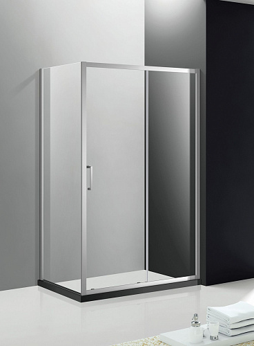 Душевой уголок CEZARES MOLVENO-AH-11-130/80-C-Cr-IV 130x80см стекло прозрачное, профиль хром Душевой уголок CEZARES MOLVENO-AH-11-130/80-C-Cr-IV 130x80см стекло прозрачное, профиль хром