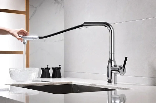 Смеситель для кухни Paulmark Viper хром Vi213105-CR Смеситель для кухни Paulmark Viper хром Vi213105-CR