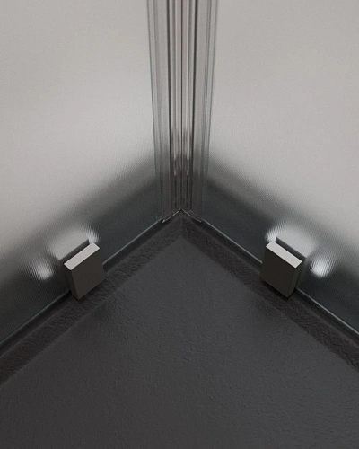 Душевой уголок CEZARES MOLVENO-A-2-90-P-GM цвет профиля оружейная сталь стекло рифленое 900x900 мм Душевой уголок CEZARES MOLVENO-A-2-90-P-GM цвет профиля оружейная сталь стекло рифленое 900x900 мм