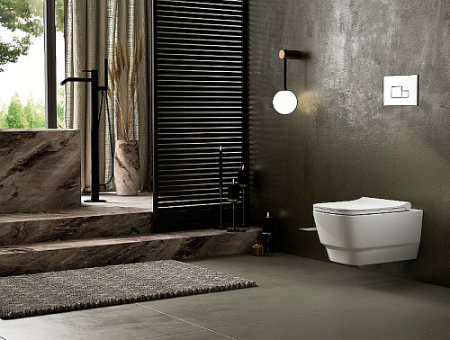 Унитаз подвесной Boheme Bello 971-2-MW с функцией биде елый матовый без сиденья Унитаз подвесной Boheme Bello 971-2-MW с функцией биде елый матовый без сиденья