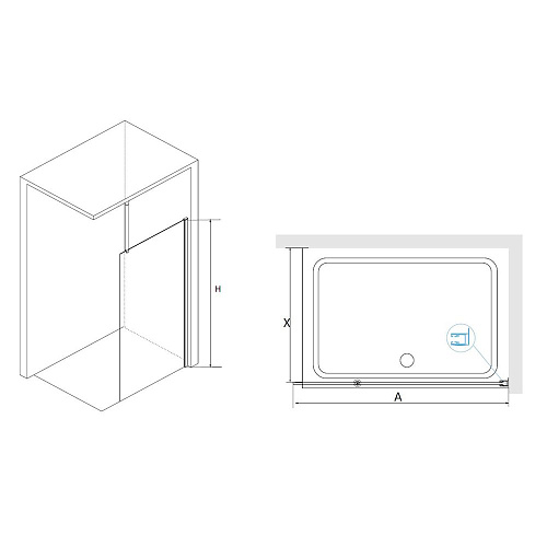 Душевая перегородка RGW Walk In WA-003 351000309-11 Душевая перегородка RGW Walk In WA-003 351000309-11