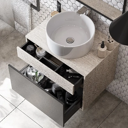 Тумба под раковину Aquaton Лофт Урбан 65 серый графит, дуб орегон 1A254001LQX60 Тумба под раковину Aquaton Лофт Урбан 65 серый графит, дуб орегон 1A254001LQX60