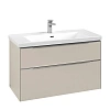 Тумба под раковину Villeroy &amp; Boch Subway 3.0 с подсветкой Cashmere Grey / Cashmere Grey C570L0VN