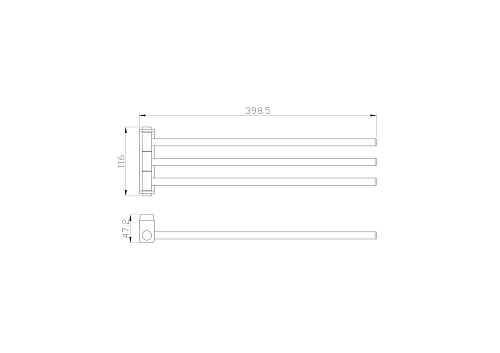 Полотенцедержатель Wonzon & Woghand хром (WW-8341) Полотенцедержатель Wonzon & Woghand хром (WW-8341)