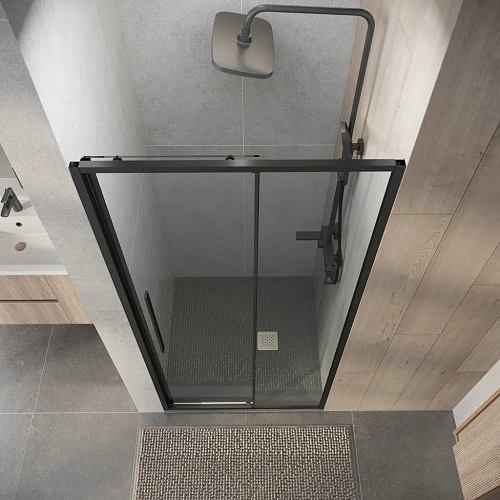 Душевая дверь Niagara Nova NG-34-10AGR (100х195) раздвижная, графит, стекло прозрачное Душевая дверь Niagara Nova NG-34-10AGR (100х195) раздвижная, графит, стекло прозрачное