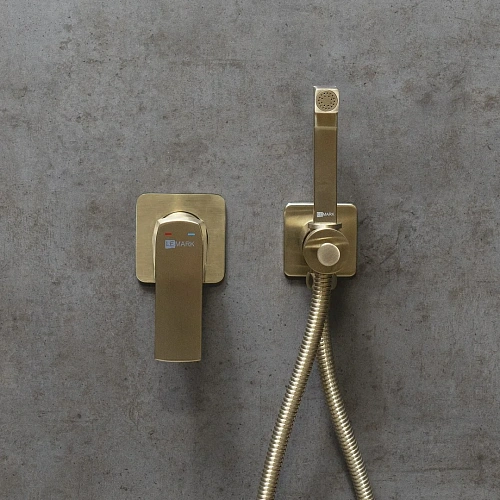 Гигиенический душ Lemark Ursus LM7219BG встраиваемый, брашированное золото Гигиенический душ Lemark Ursus LM7219BG встраиваемый, брашированное золото