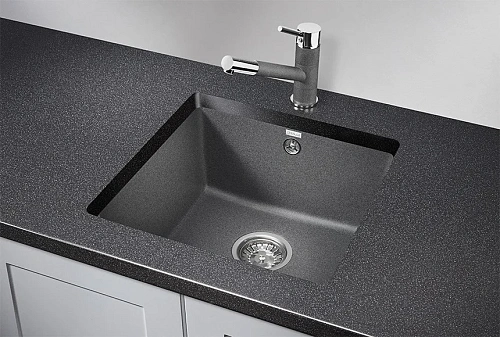 Кухонная мойка Granula 4451, ГРАФИТ (ЧЁРНО-СЕРЫЙ), кварц 450х460 Кухонная мойка Granula 4451, ГРАФИТ (ЧЁРНО-СЕРЫЙ), кварц 450х460