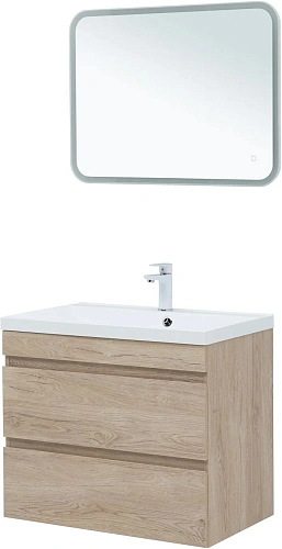 Тумба под раковину Aquanet Нота New 75 дуб светлый 00334198 подвесная Тумба под раковину Aquanet Нота New 75 дуб светлый 00334198 подвесная