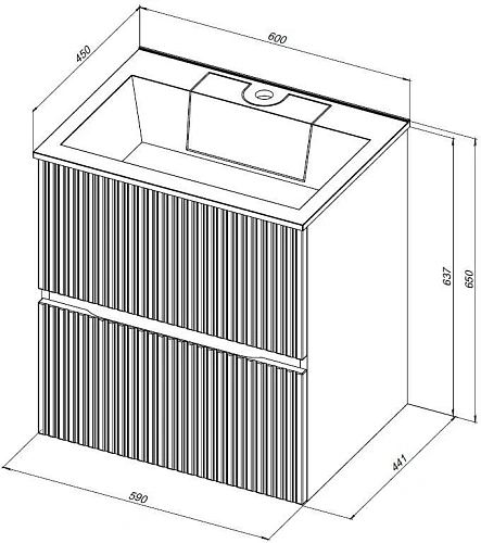 Тумба под раковину Aquanet Джейн 60 белый матовый 00313284 напольная/подвесная Тумба под раковину Aquanet Джейн 60 белый матовый 00313284 напольная/подвесная
