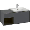 Картинка анонса товара «тумба под раковину villeroy &amp; boch subway 3.0 graphite / graphite c57102vr»
