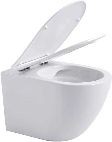 Унитаз подвесной Aquanet Rimless Cetus W Short LX-1900 с сиденьем Унитаз подвесной Aquanet Rimless Cetus W Short LX-1900 с сиденьем