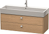 Картинка анонса товара «тумба под раковину duravit brioso br415701052 подвесная 118 см европейский дуб»