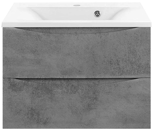 Тумба под раковину Vincea Mia 650 подвесная, 2 выкатных ящика soft close, Beton VMC-2MA650BT Тумба под раковину Vincea Mia 650 подвесная, 2 выкатных ящика soft close, Beton VMC-2MA650BT