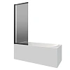 Шторка на ванну BERGES RIVER S Slider Black 980 тонированное стекло 065018 Шторка на ванну BERGES RIVER S Slider Black 980 тонированное стекло 065018
