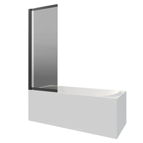 Шторка на ванну BERGES RIVER S Slider Black 980 тонированное стекло 065018 Шторка на ванну BERGES RIVER S Slider Black 980 тонированное стекло 065018