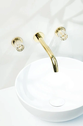 Смеситель для раковины Boheme ELEGANTE GOLD встраиваемый 152-2-G-EL Смеситель для раковины Boheme ELEGANTE GOLD встраиваемый 152-2-G-EL