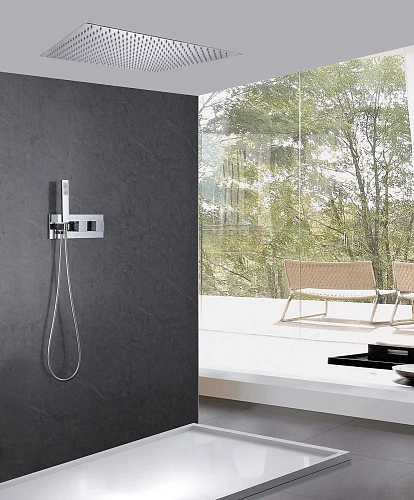 Душевая система ABBER Daheim AF8255 скрытого монтажа без излива, термостат, хром Душевая система ABBER Daheim AF8255 скрытого монтажа без излива, термостат, хром