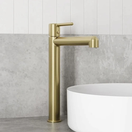 Смеситель для раковины IDDIS Aiger (AIGMG01i01) золотой матовый Смеситель для раковины IDDIS Aiger (AIGMG01i01) золотой матовый