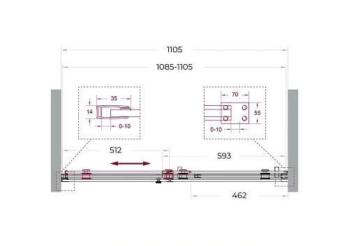 Душевая дверь BelBagno SOFT_CLOSE-2-BF-1-110-C-Cr 110 см, профиль хром, стекло прозрачное Душевая дверь BelBagno SOFT_CLOSE-2-BF-1-110-C-Cr 110 см, профиль хром, стекло прозрачное