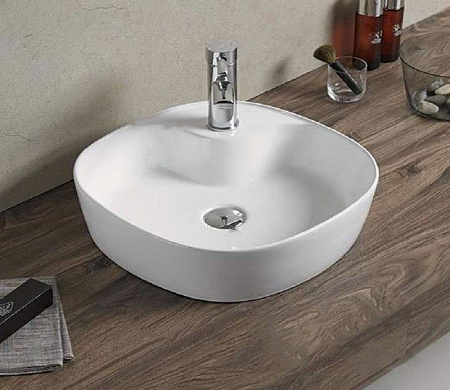 Раковина CeramaLux 9442 накладная, белый