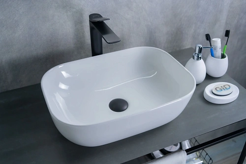 Раковина Gid D1333 51183 накладная белая 46x32.5x13.5 Раковина Gid D1333 51183 накладная белая 46x32.5x13.5