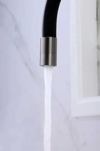 Смеситель для кухни Paulmark Salix вороненая сталь Sa213419-GM Смеситель для кухни Paulmark Salix вороненая сталь Sa213419-GM