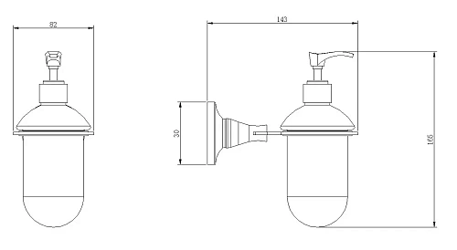 Дозатор жидкого мыла Rush Corsica CO42810 Дозатор жидкого мыла Rush Corsica CO42810