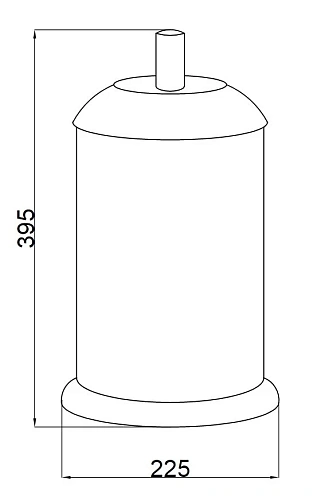 Корзина для мусора Boheme Murano 10907-W-G Корзина для мусора Boheme Murano 10907-W-G