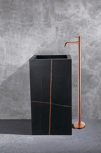 Смеситель для раковины ABBER Wasser Kreis AF8140RG розовое золото Смеситель для раковины ABBER Wasser Kreis AF8140RG розовое золото