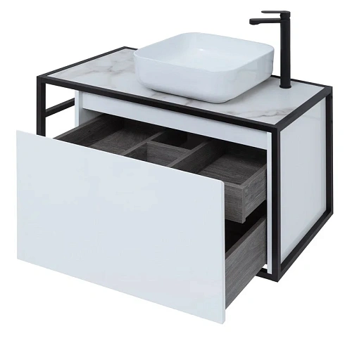 Тумба под раковину Aquanet Nova Lite Loft 90 R белый 00261651 Тумба под раковину Aquanet Nova Lite Loft 90 R белый 00261651