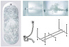 Картинка анонса товара «акриловая ванна timo roha roha1570-kt15-spv1505-t-cm-t-bm 150x70 гидромассажная 6 джет+гидромассаж спины 3 джет»