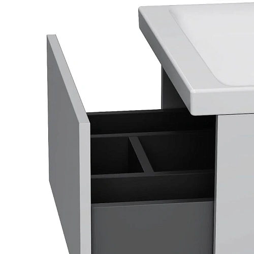 Тумба под раковину AM.PM Gem M90FHX0502WG подвесная, 50 см push-to-open, белый, Тумба под раковину AM.PM Gem M90FHX0502WG подвесная, 50 см push-to-open, белый,