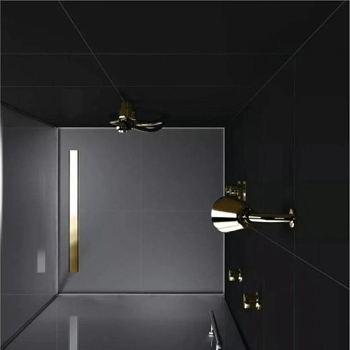 Душевой лоток BERGES В1 Keramik 500, золото глянец, S-сифон D50/105 H50 вертикальный 092016 Душевой лоток BERGES В1 Keramik 500, золото глянец, S-сифон D50/105 H50 вертикальный 092016