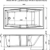 Акриловая ванна Aquanet Vega 190x100 (с каркасом) 00205556 Акриловая ванна Aquanet Vega 190x100 (с каркасом) 00205556