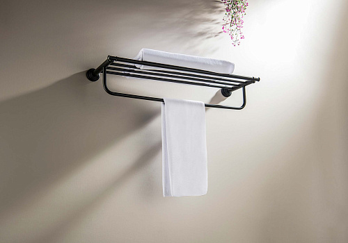 Полотенцедержатель Aquatek КЛАССИК AQ4515MB черный матовый Полотенцедержатель Aquatek КЛАССИК AQ4515MB черный матовый