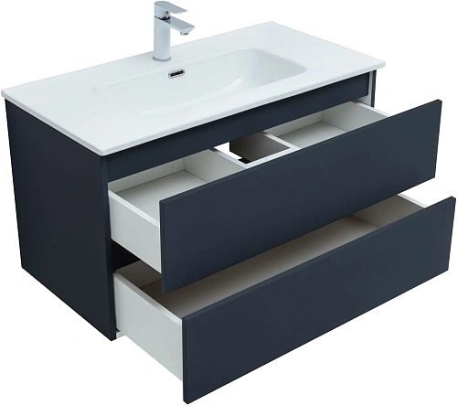 Тумба под раковину Aquanet Вега 2.0 90 маренго 00337950 подвесная Тумба под раковину Aquanet Вега 2.0 90 маренго 00337950 подвесная