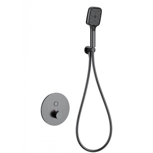 Смеситель для душа Wonzon & Woghand с термостатом, встраиваемый, темный графит (WW-D1017-A-BGG) Смеситель для душа Wonzon & Woghand с термостатом, встраиваемый, темный графит (WW-D1017-A-BGG)