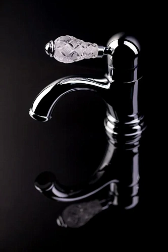 Смеситель для раковины Boheme CRYSTAL хром (одноручковый) 261-CRST Смеситель для раковины Boheme CRYSTAL хром (одноручковый) 261-CRST