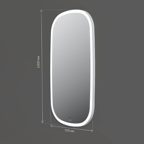Зеркало AM.PM Func M8FMOX0551WGH с LED-подсветкой, сенсором, 55x100 см Зеркало AM.PM Func M8FMOX0551WGH с LED-подсветкой, сенсором, 55x100 см