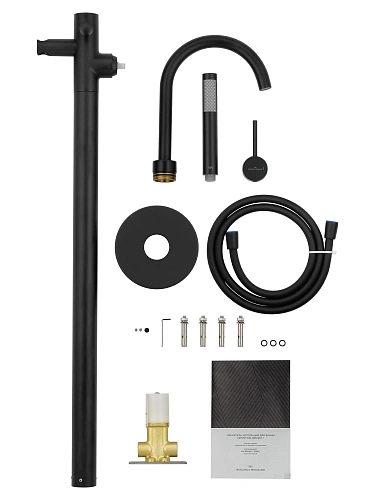 Смеситель для ванны Wonzon & Woghand STICK напольный, черный матовый (WW-88649017-MB) Смеситель для ванны Wonzon & Woghand STICK напольный, черный матовый (WW-88649017-MB)