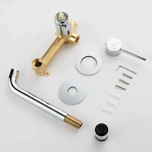 Смеситель для раковины Aquatek ЕВРОПА AQ1313CR Хром, встраиваемый Смеситель для раковины Aquatek ЕВРОПА AQ1313CR Хром, встраиваемый