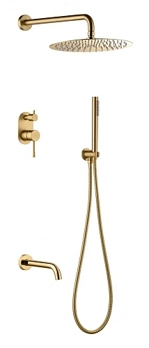 Душевая система Boheme Uno 464-2-MG скрытого монтажа матовое золото Душевая система Boheme Uno 464-2-MG скрытого монтажа матовое золото