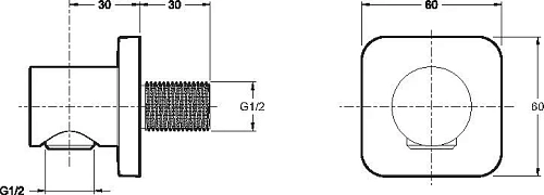 Шланговое подключение Jacob Delafon EO E8463-CP Шланговое подключение Jacob Delafon EO E8463-CP