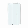Душевой уголок BelBagno SOFT_CLOSE-2-AH-1-100/80-C-Cr 100x80 см, профиль хром, стекло прозрачное
