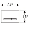 Клавиша смыва Geberit 115.788.JM.2 Sigma 50 Клавиша смыва Geberit 115.788.JM.2 Sigma 50